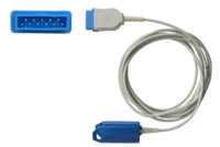 SpO2-Fingerclip-Sensor für Erw., zu GE Datex blau/flach 11pin, 300 cm