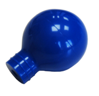 EKG-Saugball für Metallglocke, blau, 6 Stück