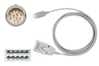 10-adr. EKG-Stammkabel mit Philips-Stecksystem, Orig. Philips HP