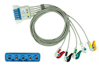 5-adr. Telemetrie-EKG-Patientenleitung mit Druckknopf, zu Philips HP