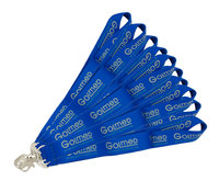 Schlüsselband, blau, mit GOLMED-Label - universell einsetzbar