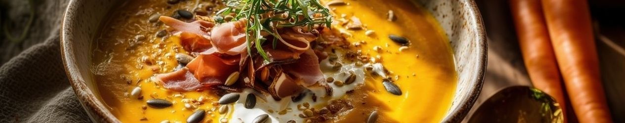 03/2026 Kokos-Möhren mit Schinken 03/2026 Kokos-Möhren mit Schinken