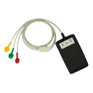 3-adr. LZ-EKG-Komplettkabel mit Druckknopf, zu Reynolds Lifecard CF