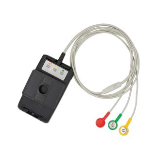 3-adr. LZ-EKG-Komplettkabel mit Druckknopf inkl. Gürtelclip, zu Reynolds Lifecard CF