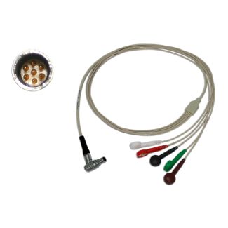 5-adr. LZ-EKG-Komplettkabel mit Druckknopf, zu GE Getemed