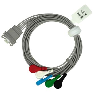 5-adr. LZ-EKG-Kompakteingangskabel, zu Schiller Medilog FD-5+, AR-4+, AR-12+
