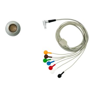 7-adr. LZ-EKG-Komplettkabel mit Druckknopf, zu GE Getemed