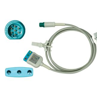 3-adr. NeoMed EKG-Adapterkabel, zu Dräger Siemens