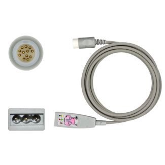 3-adr. EKG-Stammkabel mit Philips-Stecksystem, zu Philips HP