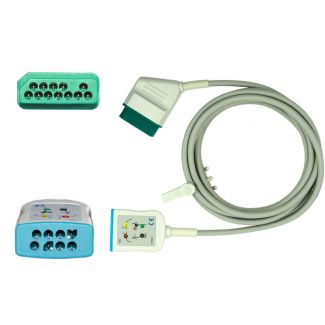 3- /6-adr. EKG-Stammkabel mit NK-Stecksystem, zu Nihon Kohden