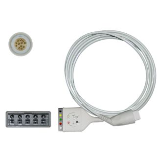 5-adr. EKG-Stammkabel mit Philips-Stecksystem, zu Philips HP