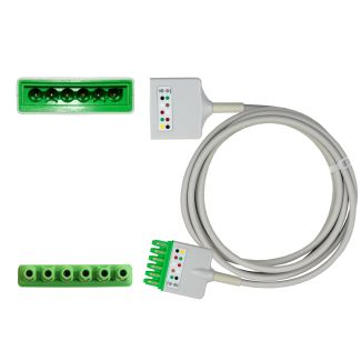EKG-Verlängerungsleitung mit Single-Pin Konnektor, zu Dräger Siemens
