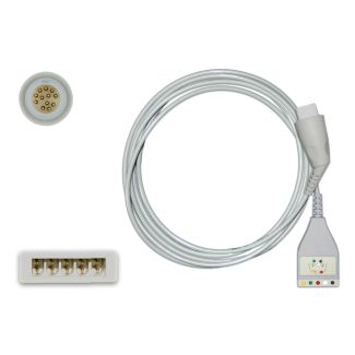 5-adr. EKG-Stammkabel mit VS-Stecksystem, zu Philips HP