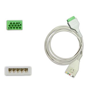 5-adr. EKG-Stammkabel mit VS-Blockstecksystem, zu GE Marquette Bild 2