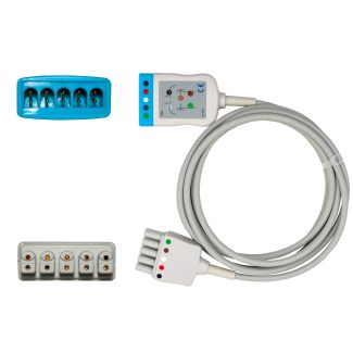 EKG-Verlängerungsleitung mit Dual-Pin Konnektor, zu Dräger Siemens
