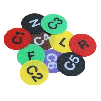 10-teiliger Satz Codierscheiben für Saugleitungen, Orig. Strässle