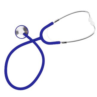 Flachkopf-Stethoskop Standard "Schwester", für Erwachsene, blau