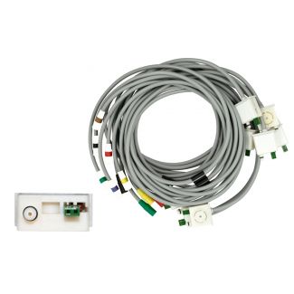 10-adr. Elektroden-Saugleitung, zu GE / Hellige KISS