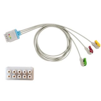3-adr. EKG-Patientenleitung mit Klammern, zu GE Marquette (Multi-Link), 90 cm