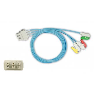 3-adr. OP-EKG-Patientenleitung mit Klammern, zu Philips HP, 100 cm