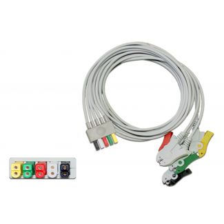 5-adr. EKG-Patientenleitung mit Klammern, zum VS-Stecksystem, 100 cm