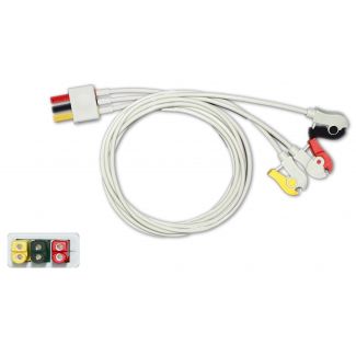 3-adr. EKG-Patientenleitung mit Klammern, zum VS-Stecksystem, 100 cm