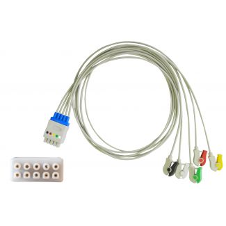 5-adr. EKG-Patientenleitung mit Klammern, zu GE Marquette (Multi-Link), 90 cm