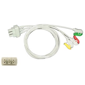3-adr. EKG-Patientenleitung mit Klammern, zu Philips HP, 100 cm