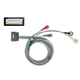 5-adr. LZ-EKG-Komplettkabel mit Druckknopf, Original ELA-Medical