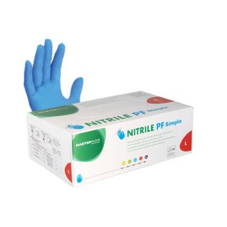 Nitril PF Simple Handschuhe L, blau, VE á 100 Stück