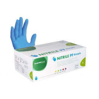 Nitril PF Simple Handschuhe S, blau, VE á 100 Stück