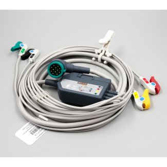 4- /6-adr. EKG-Komplettkabel mit Klammern, zu Physio Control für LP 12/15/20/20e