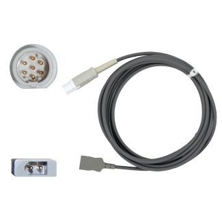 Temperatur-Adapterkabel für Einweg-Sonden, zu Dräger Siemens, 500 cm