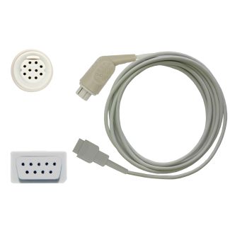 SpO2-Adapterkabel, zu GE Datex auf Sub-D 9pin männlich, 220 cm