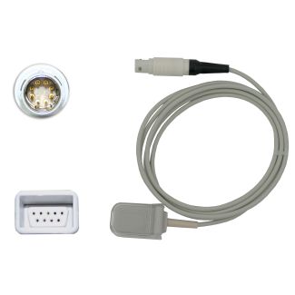 SpO2-Adapterkabel, zu Dräger Lemo 8pin auf Nellcor, 220 cm