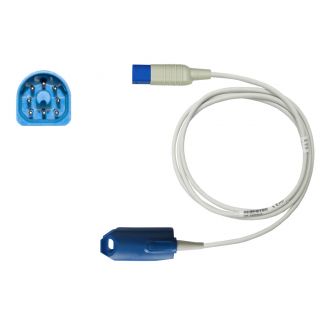 SpO2-Fingerclip-Sensor für Erw., zu Philips HP D-shaped 8pin, 150 cm
