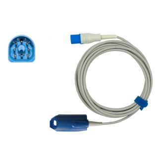 SpO2-Fingerclip-Sensor für Erw., zu Philips HP D-shaped 8pin, 300 cm
