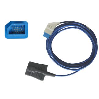 SpO2-Silikon-Fingersensor für Erw., zu Nihon Kohden 14pin, 300 cm