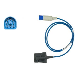 SpO2-Silikon-Fingersensor für Erw., zu Philips HP D-shaped 8pin, 110 cm