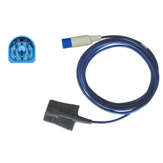 SpO2-Silikon-Fingersensor für Erw., zu Philips HP D-shaped 8pin, 300 cm
