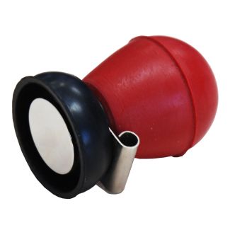 Brustwand-Saugelektrode mit Gummiglocke, rot, 6 Stück