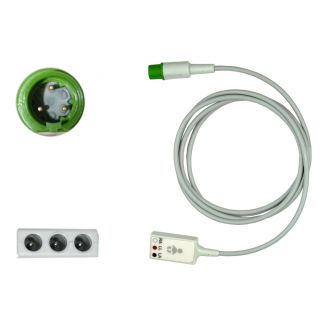 3-adr. NeoMed EKG-Adapterkabel, Original Dräger