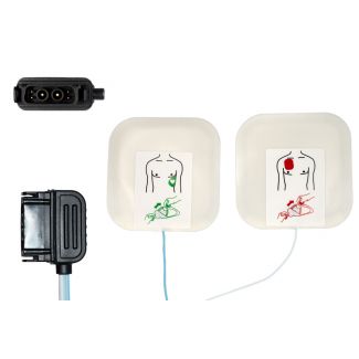 Defi-Elektrode für Erw., vorkonnektiert, zu GS Stemple Corpuls CI, C3, C3 SLIM, 10 Paar