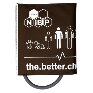 NiBP-Manschette BC1, 1-Schlauch, Erw. XL 27-44 cm, mit Adapter