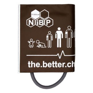 NiBP-Manschette BC1, 1-Schlauch, Erw. XXL 27-53 cm, mit Adapter