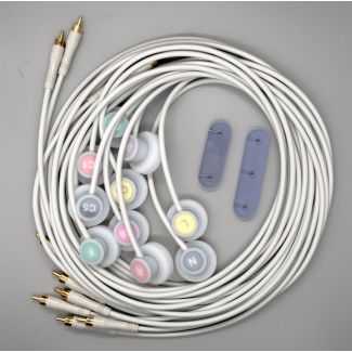 10-adr. EKG-Saugleitung komplett, Orig. mbnet HandyVAQ 130/150 cm