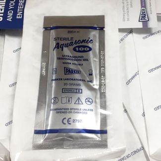 Ultraschallgel Pads Aquasonic 100, 20 g Beutel, steril, VE: 48 Beutel