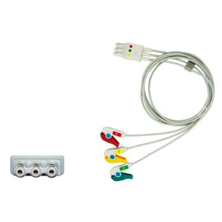 3-adr. EKG-Patientenleitung Economy, mit Klammern, wie Philips #M1672A
