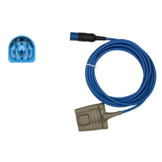 SpO2-Silikon-Fingersensor für Erw., Orig. Philips HP D-shaped, 200 cm