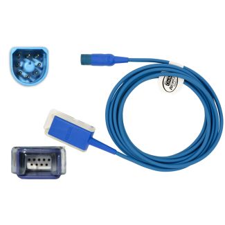 SpO2-Adapterkabel, Orig. Philips HP D-shaped 8pin auf Nellcor OxiMax